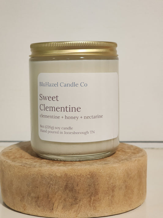 Sweet Clementine 8oz Soy Candle