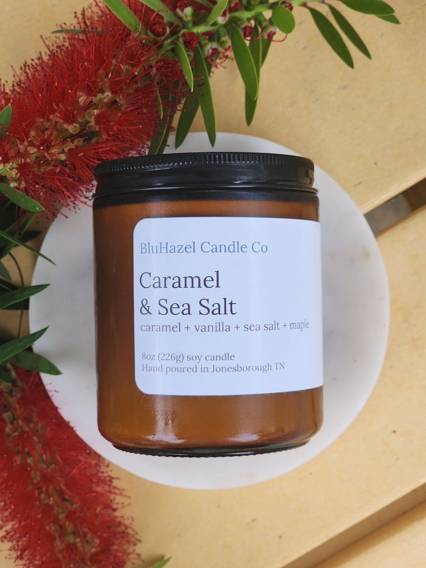 Caramel & Sea Salt 8oz Soy Candle