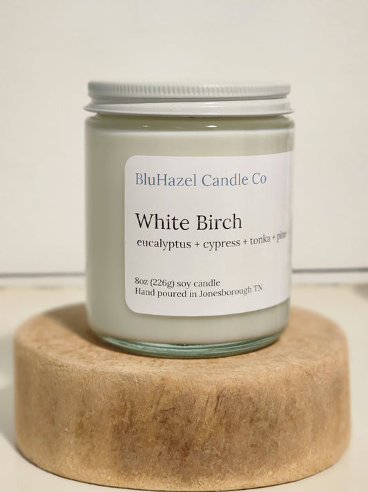 White Birch 8oz Soy Candle
