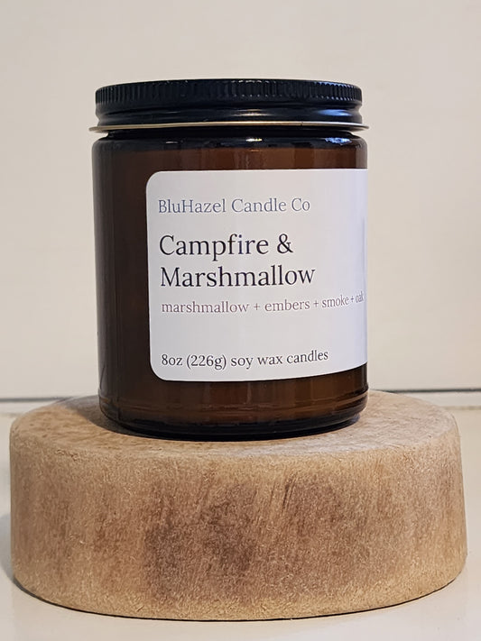 Campfire Marshmallow 8oz Soy Candle