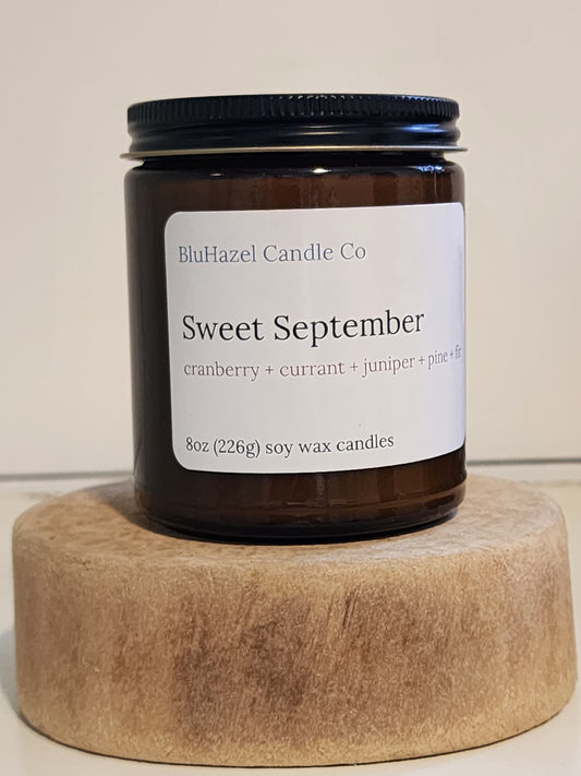 Sweet September 8oz Soy Candle