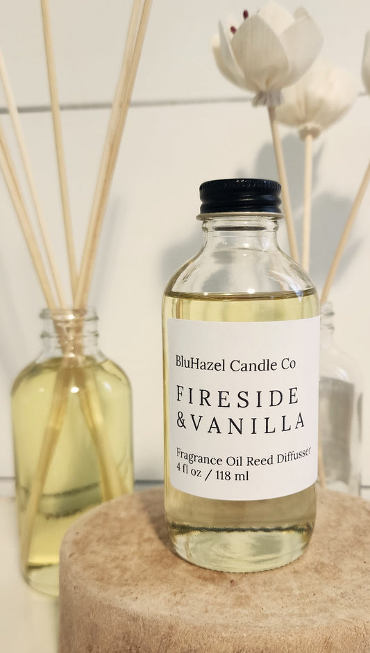 Fireside & Vanilla Reed & Floral Diffuser